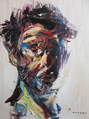 Original Portrait Painting by Masri Hayssam