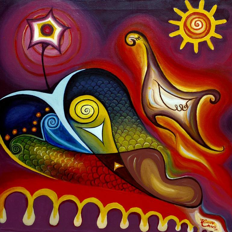 Original Abstract Painting by Treasure Artchi | Abstract Art on Canvas | The Quest for Love