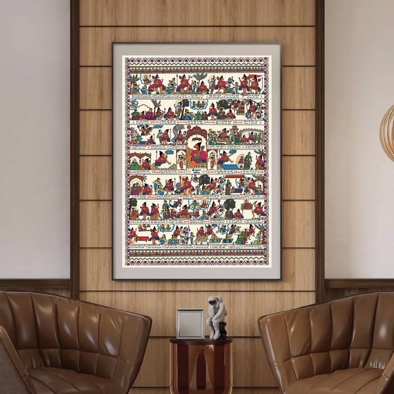 Original Digital Art Religion Painting by Arti Chauhan