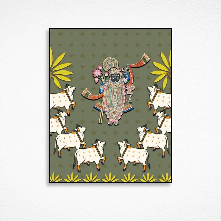 Original Digital Art Religion Painting by Arti Chauhan