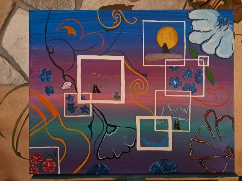 Original Abstract Nature Painting by Beatrice Melotti