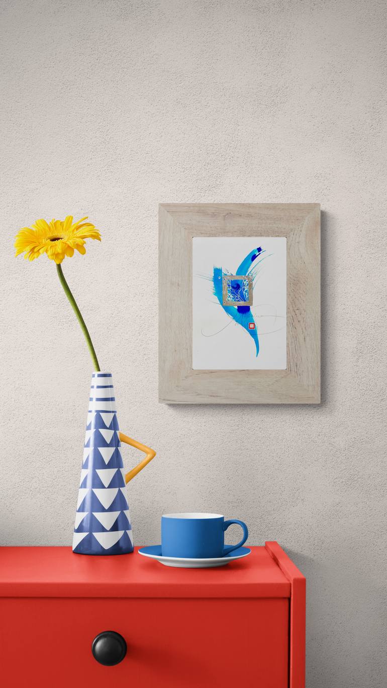Original Art Deco Nature Drawing by Nadia Kuprina