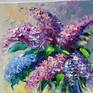 Lilac still life, floral oil painting