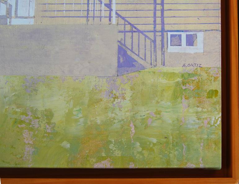 Original Impressionism Architecture Painting by Adalberto Ortiz