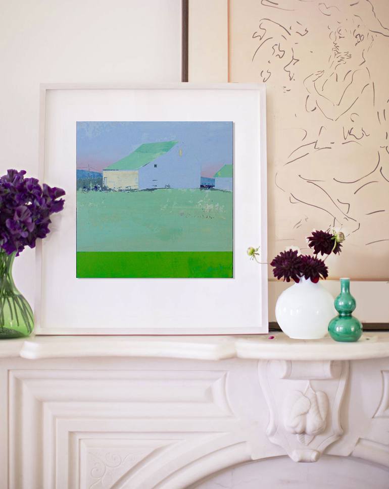 Original Impressionism Landscape Painting by Adalberto Ortiz