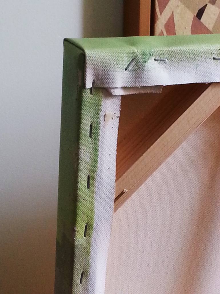 Original Modernism Architecture Painting by Adalberto Ortiz