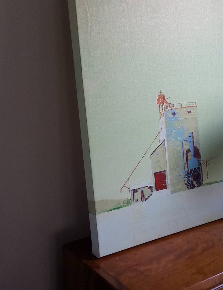 Original Minimalism Architecture Painting by Adalberto Ortiz