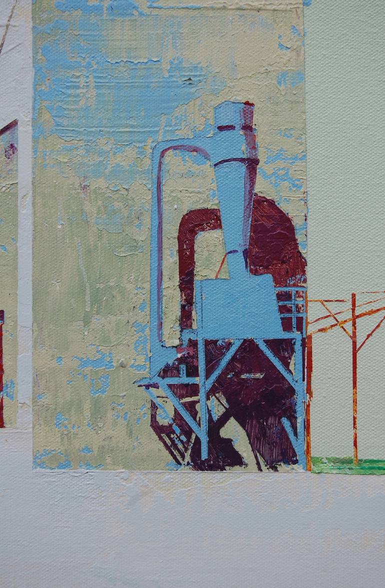 Original Minimalism Architecture Painting by Adalberto Ortiz