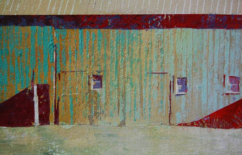 Original Architecture Painting by Adalberto Ortiz