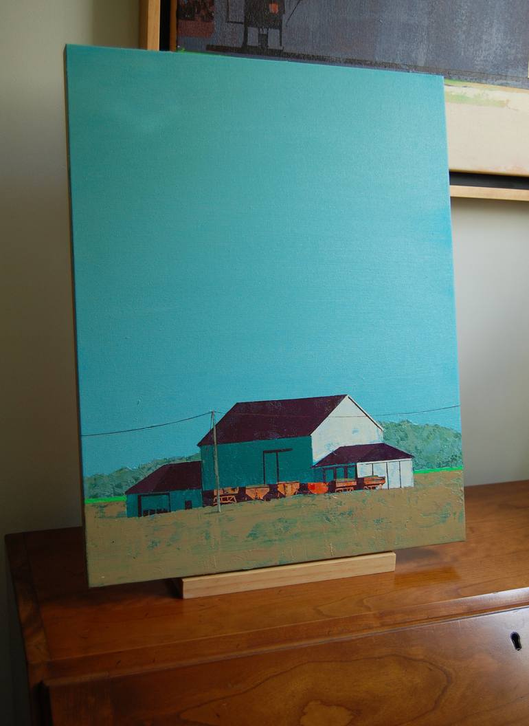 Original Impressionism Landscape Painting by Adalberto Ortiz