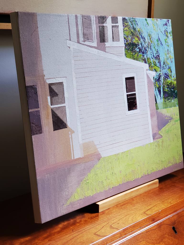 Original Impressionism Abstract Painting by Adalberto Ortiz