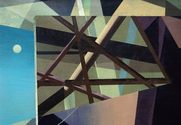 Original Abstract Painting by Adalberto Ortiz