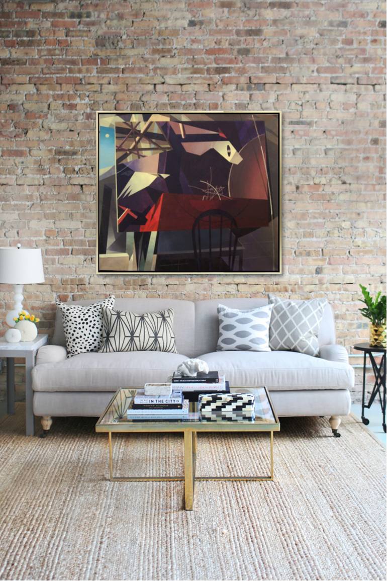 Original Abstract Painting by Adalberto Ortiz