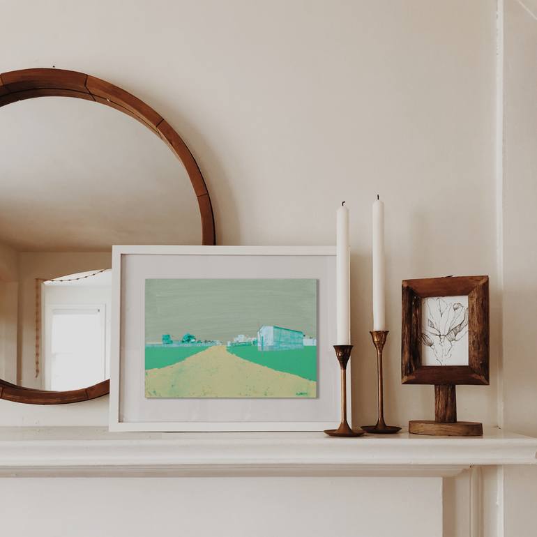 Original Minimalism Landscape Painting by Adalberto Ortiz