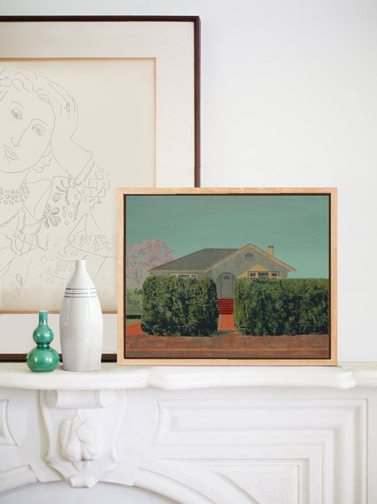 Original Impressionism Architecture Painting by Adalberto Ortiz