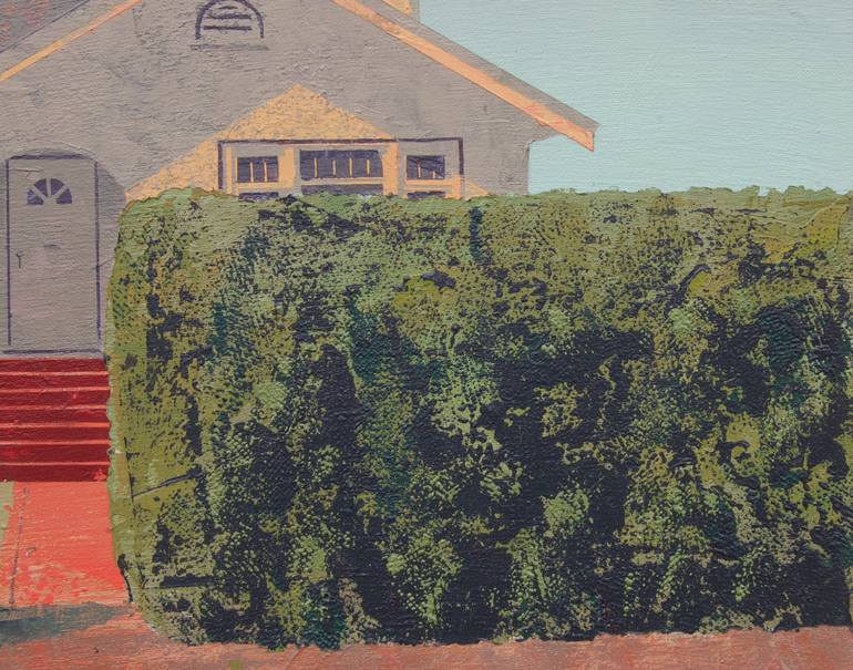 Original Impressionism Architecture Painting by Adalberto Ortiz