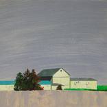 Gray Skies, White Barn by Adalberto Ortiz