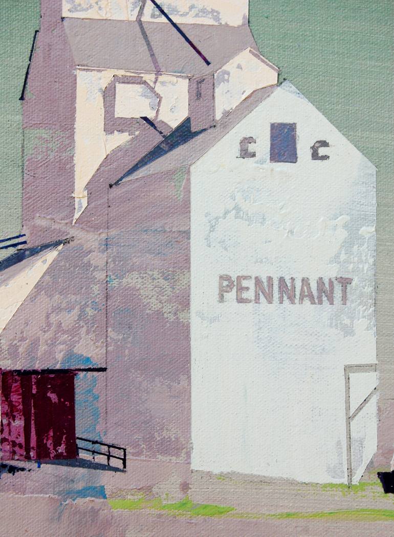 Original Modernism Architecture Painting by Adalberto Ortiz