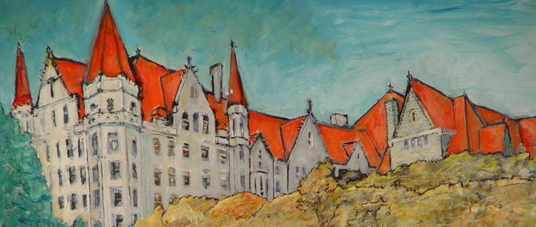 Original Contemporary Architecture Painting by Leon Sarantos
