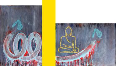 Original Abstract Expressionism Religion Paintings by Julien Guibreteau