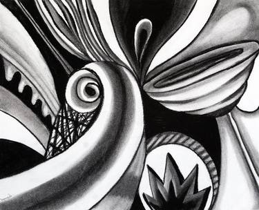 Original Abstract Fantasy Drawings by Annie Yarensky