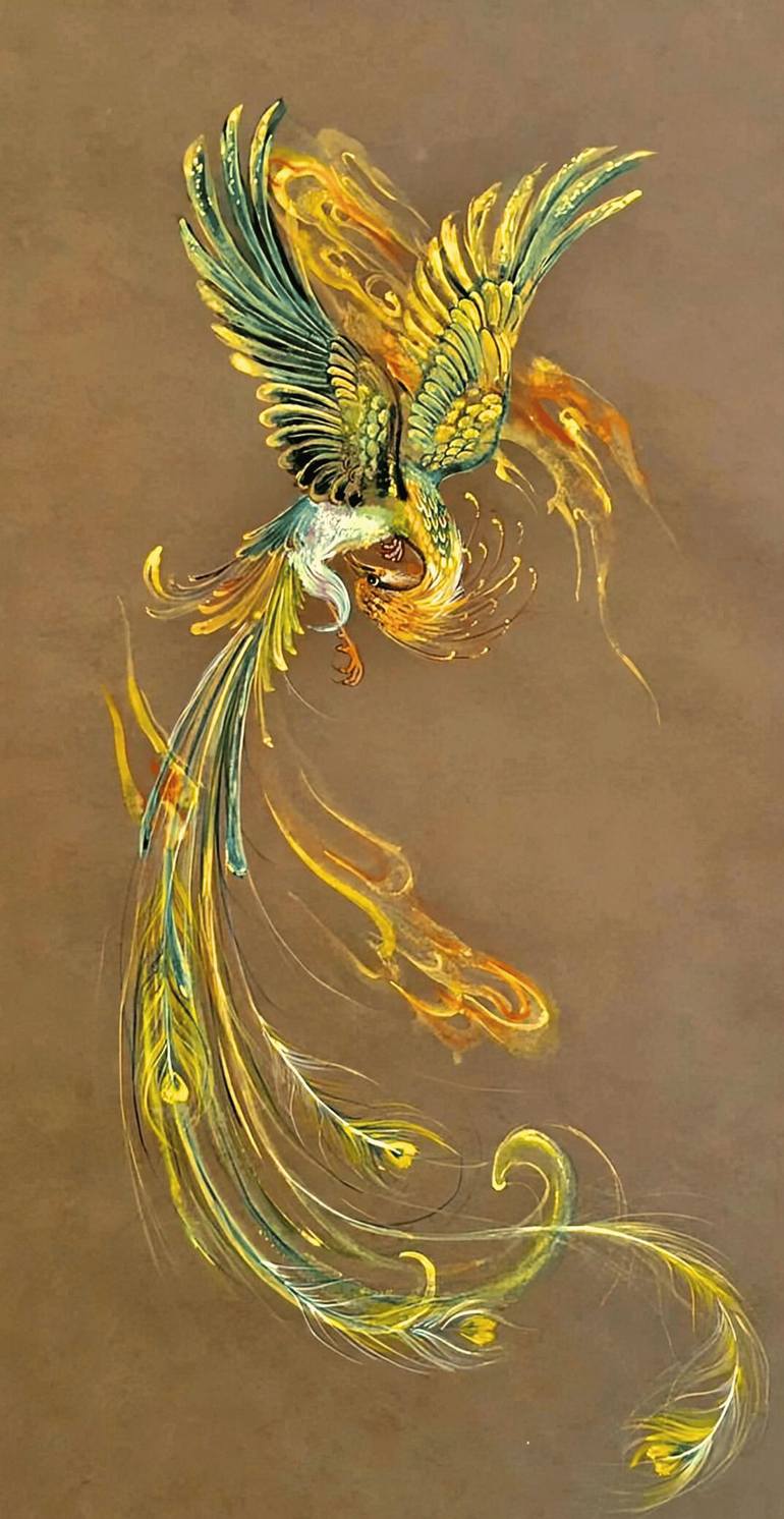 Original Symbolism Classical Mythology Painting by Zar Negar