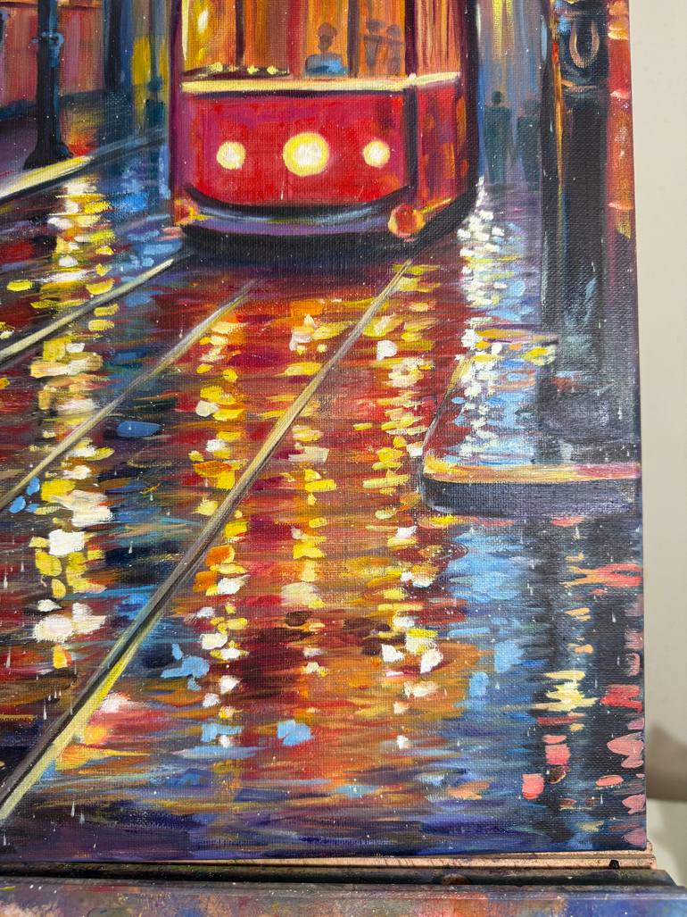 Original Impressionism Cities Painting by Svetlana Kramar