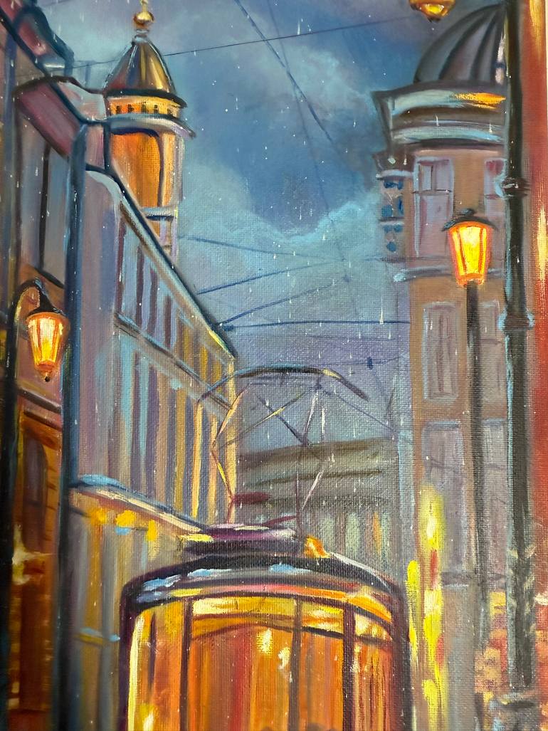 Original Impressionism Cities Painting by Svetlana Kramar