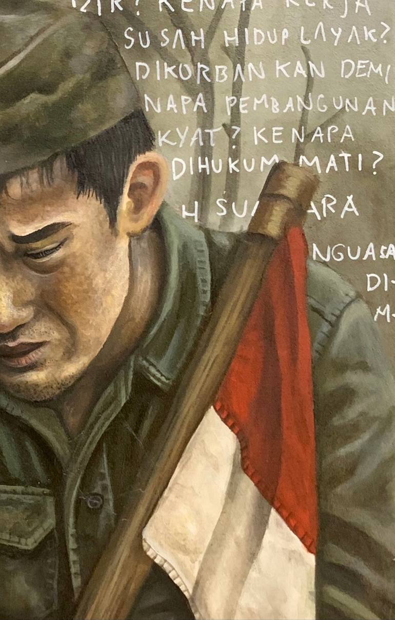 Original Figurative Politics Painting by Annisa Anastasya