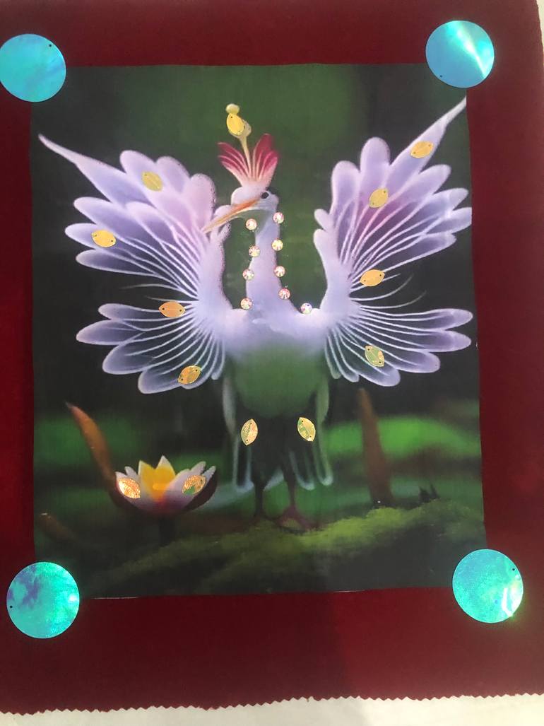 Original Figurative Animal Mixed Media by Olufunke Oluleye
