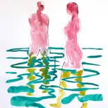 Couple bathing by Mathieu Flammarion