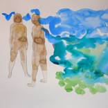 Figure and landscape (3) by Mathieu Flammarion