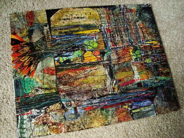 Original Fine Art Abstract Collage by Alan Lew