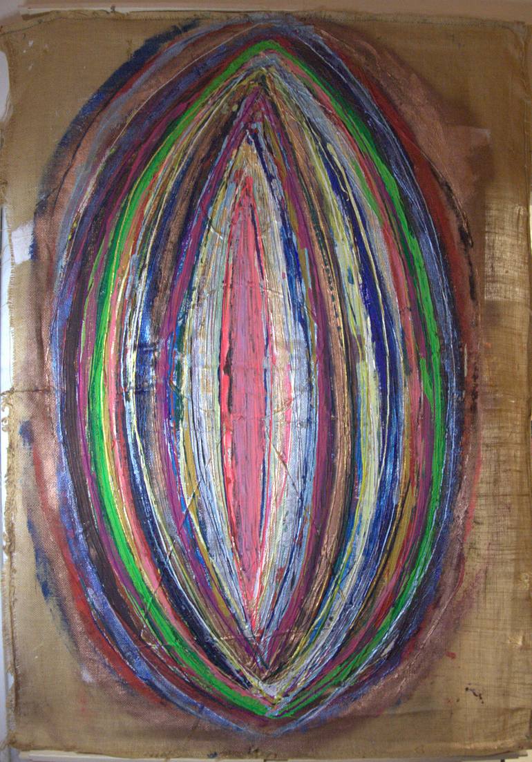 Original Abstract Expressionism Abstract Painting by Hassine Fenn