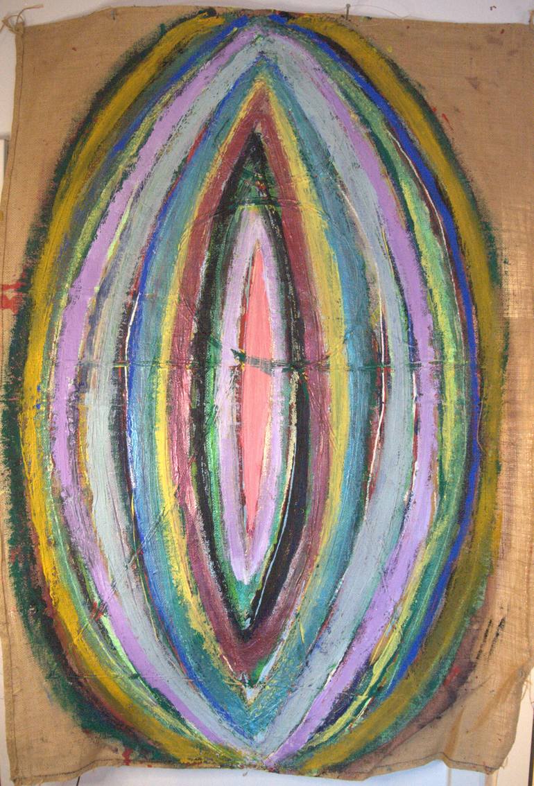 Original Abstract Expressionism Abstract Painting by Hassine Fenn
