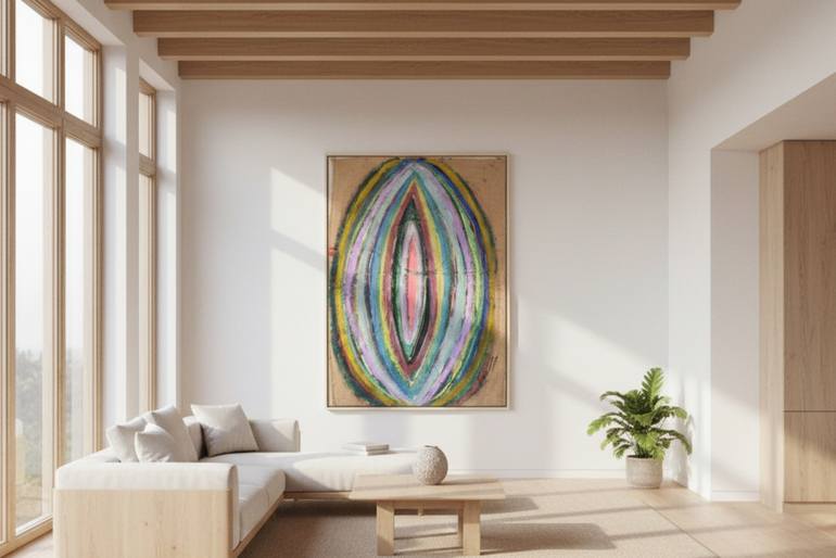 Original Abstract Expressionism Abstract Painting by Hassine Fenn