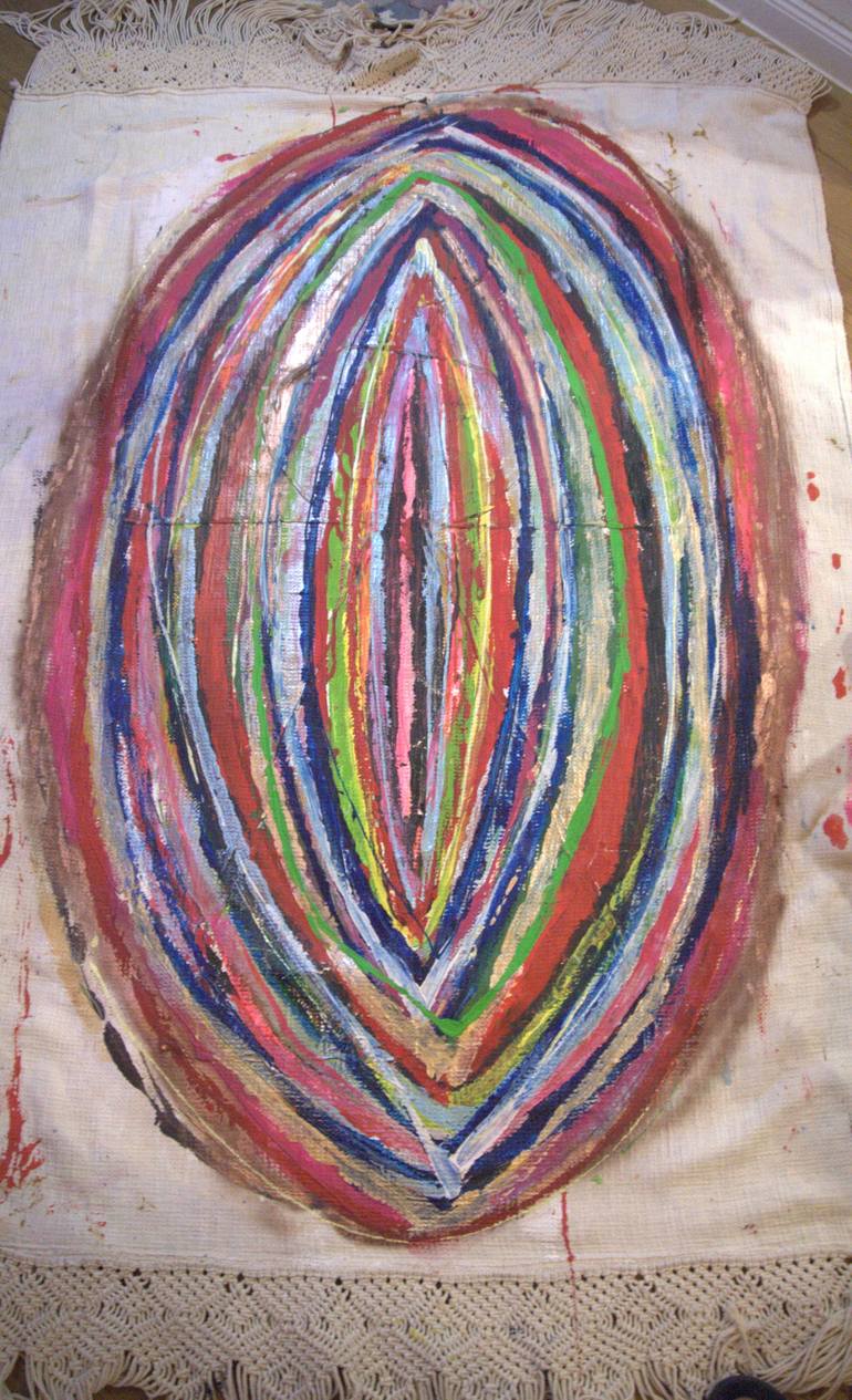 Original Abstract Expressionism Abstract Painting by Hassine Fenn