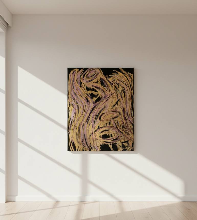 Original Abstract Expressionism Abstract Painting by Hassine Fenn