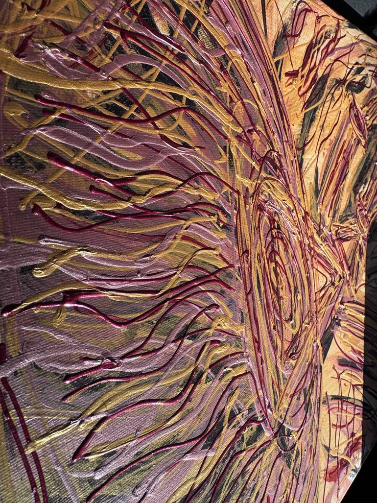 Original Abstract Expressionism Abstract Painting by Hassine Fenn