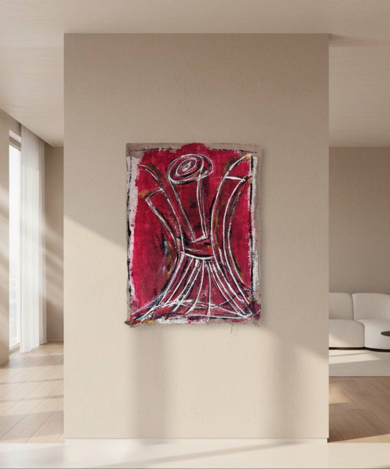 Original Abstract Expressionism Abstract Painting by Hassine Fenn