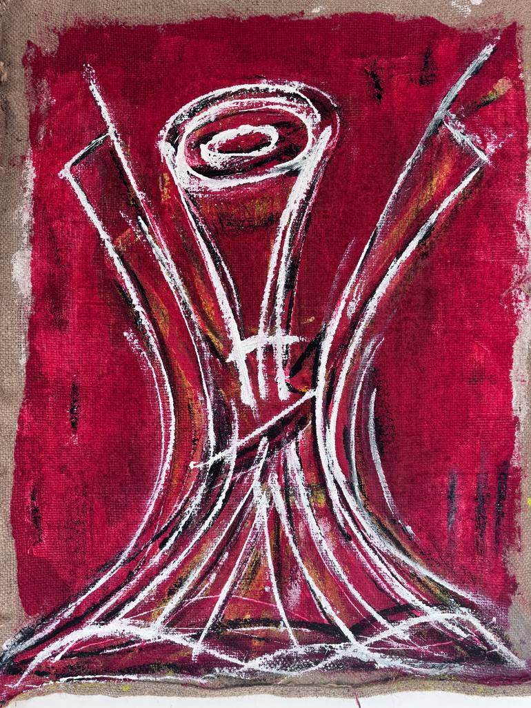 Original Abstract Expressionism Abstract Painting by Hassine Fenn