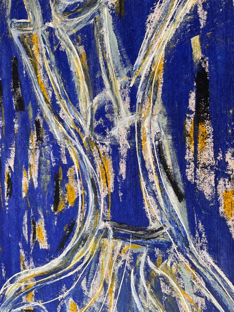 Original Abstract Expressionism Abstract Painting by Hassine Fenn