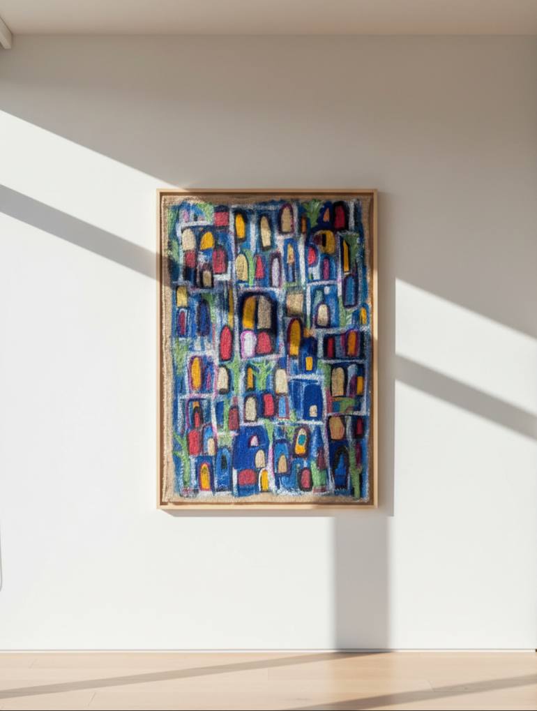 Original Abstract Expressionism Classical Mythology Mixed Media by Hassine Fenn