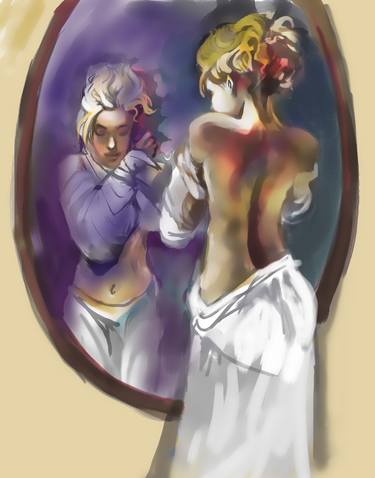 Woman and mirror thumb