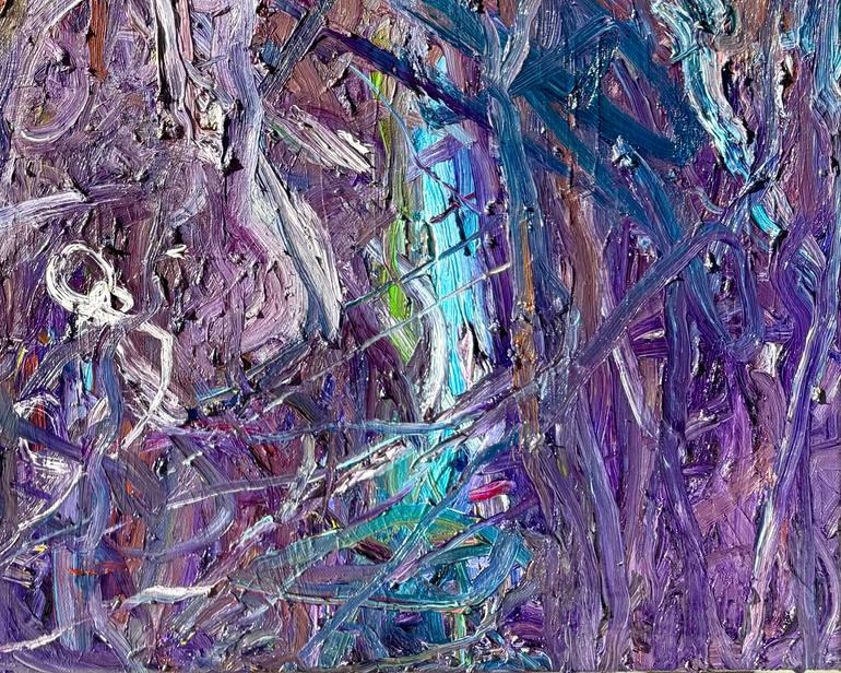 Original Abstract Expressionism Landscape Painting by Ngeun Sysengthong