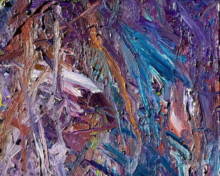 Original Abstract Expressionism Landscape Painting by Ngeun Sysengthong