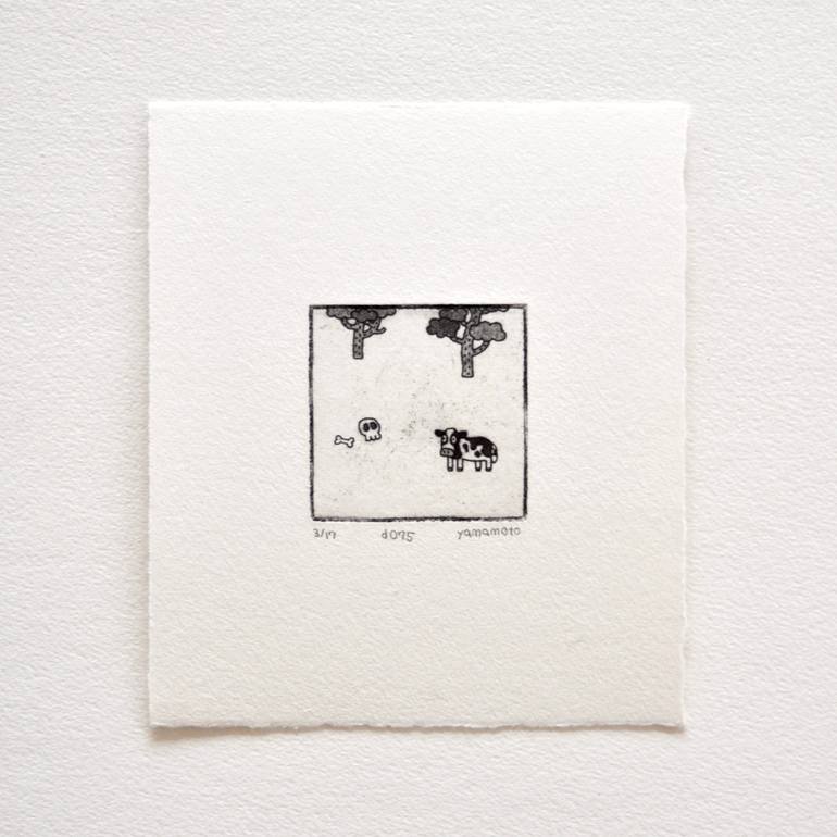 Original Pop Art Animal Printmaking by Takashi Yamamoto