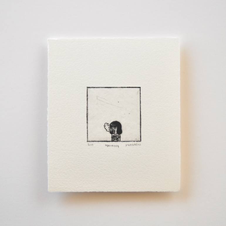 Original Pop Art Women Printmaking by Takashi Yamamoto