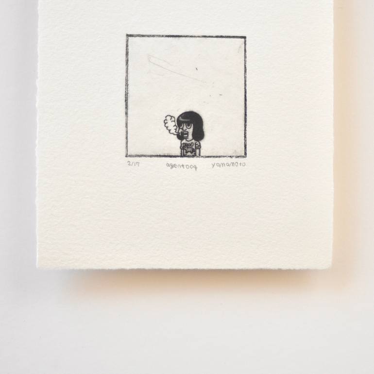 Original Pop Art Women Printmaking by Takashi Yamamoto