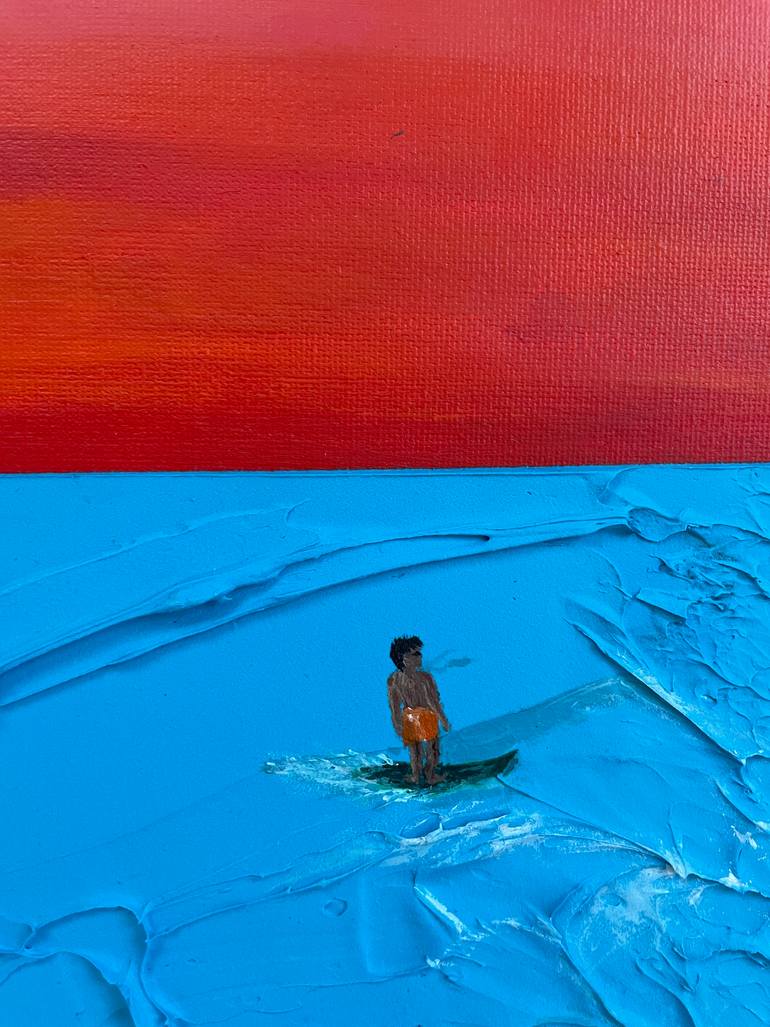Original Abstract Seascape Painting by Tamila Lavrinets